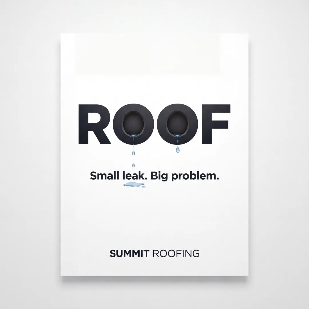 Typographic trick ad